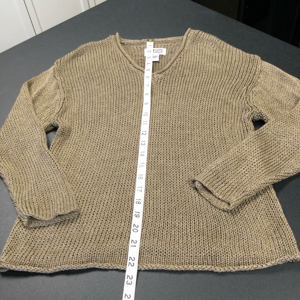 Women's Chico's Design Brown Sweater Size 1 - Picture 3 of 10